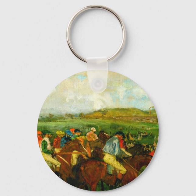 Edgar Degas Horseback Riding Key Ring (Front)