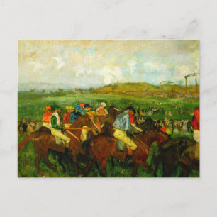 Edgar Degas Horseback Riding Postcard