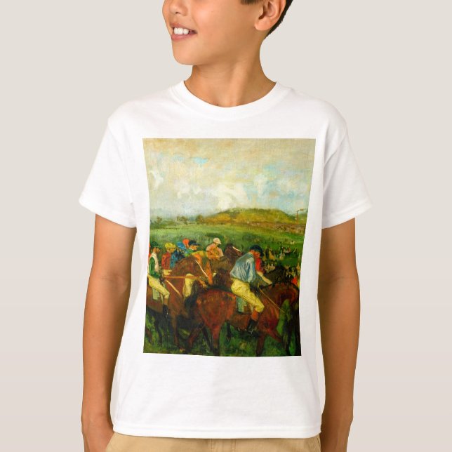Edgar Degas Horseback Riding T-Shirt (Front)
