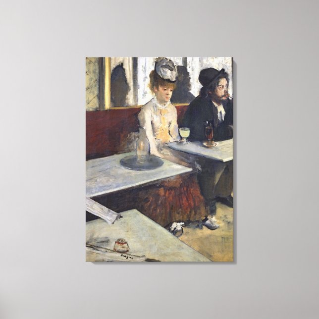 Edgar Degas | In a Cafe, or The Absinthe Canvas Print (Front)