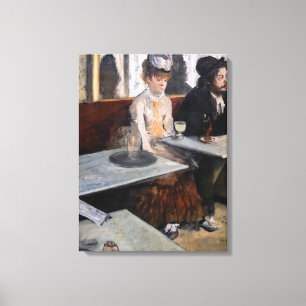 Edgar Degas - In a Cafe / The Absinthe Canvas Print