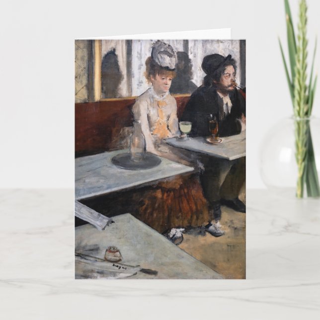 Edgar Degas - In a Cafe / The Absinthe Card (Front)