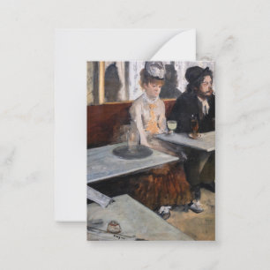 Edgar Degas - In a Cafe / The Absinthe Card