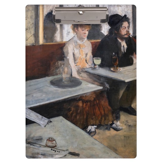 Edgar Degas - In a Cafe / The Absinthe Clipboard (Front)
