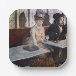 Edgar Degas - In a Cafe / The Absinthe Paper Plate