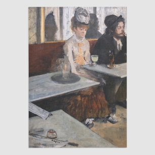 Edgar Degas - In a Cafe / The Absinthe Tissue Paper