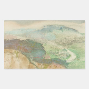 Edgar Degas - Landscape Rectangular Sticker