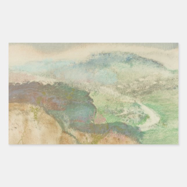 Edgar Degas - Landscape Rectangular Sticker (Front)