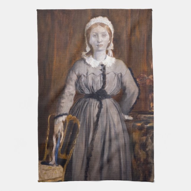 Edgar Degas - Marguerite de Gas Tea Towel (Vertical)