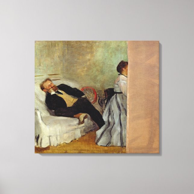 Edgar Degas | Monsieur and Madame Edouard Manet Canvas Print (Front)