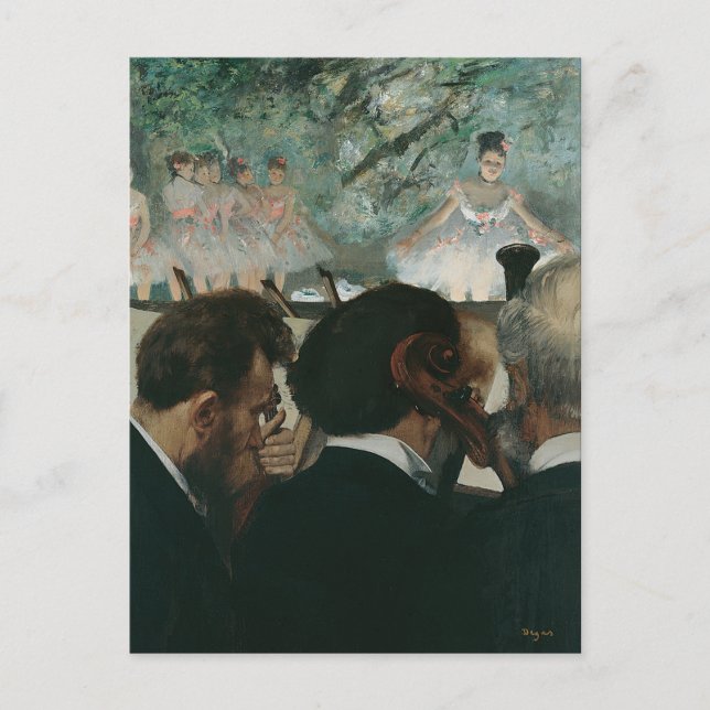 Edgar Degas | Orchestra Musicians | New Address Announcement Postcard (Front)