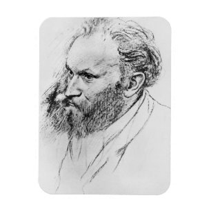 Edgar Degas Portrait of Edouard Manet Magnet