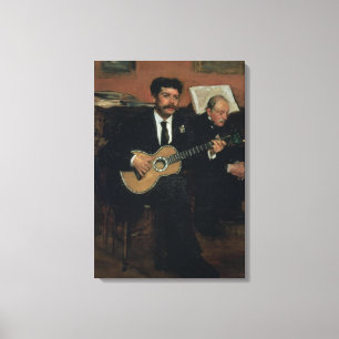 Edgar Degas   Portrait of Lorenzo Pagans Canvas Print