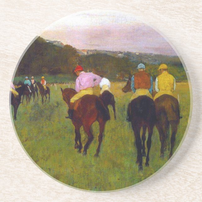 Edgar Degas Race Horses at Longchamp Coaster (Front)