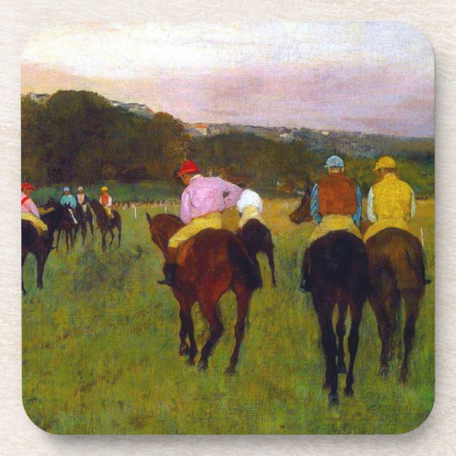 Edgar Degas Race Horses at Longchamp Coaster (Front)