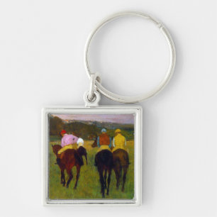 Edgar Degas Race Horses at Longchamp Key Ring