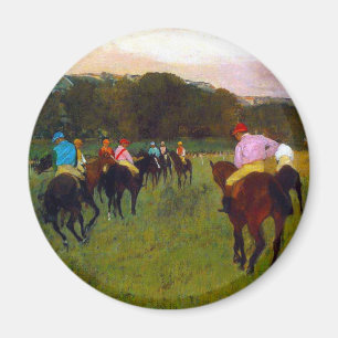 Edgar Degas Race Horses at Longchamp Magnet