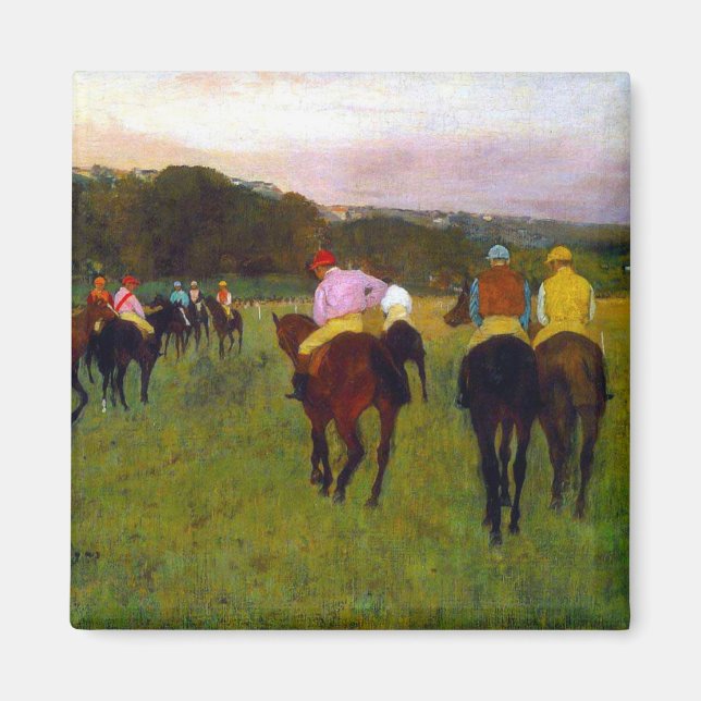 Edgar Degas Race Horses at Longchamp Magnet (Front)