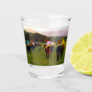 Edgar Degas Race Horses at Longchamp Shot Glass