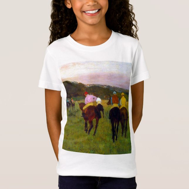 Edgar Degas Race Horses at Longchamp T-Shirt (Front)