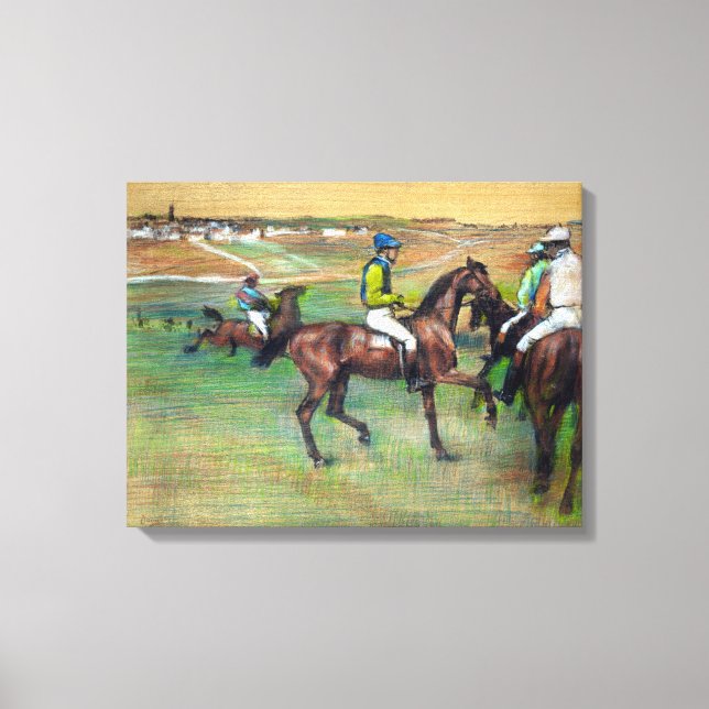 Edgar Degas Race Horses Canvas Print (Front)