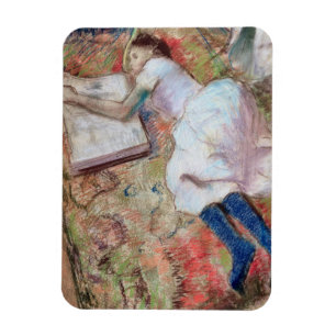Edgar Degas Reader Lying Down, c.1889 Magnet