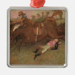 Edgar Degas   Scene from the Steeplechase Metal Tree Decoration