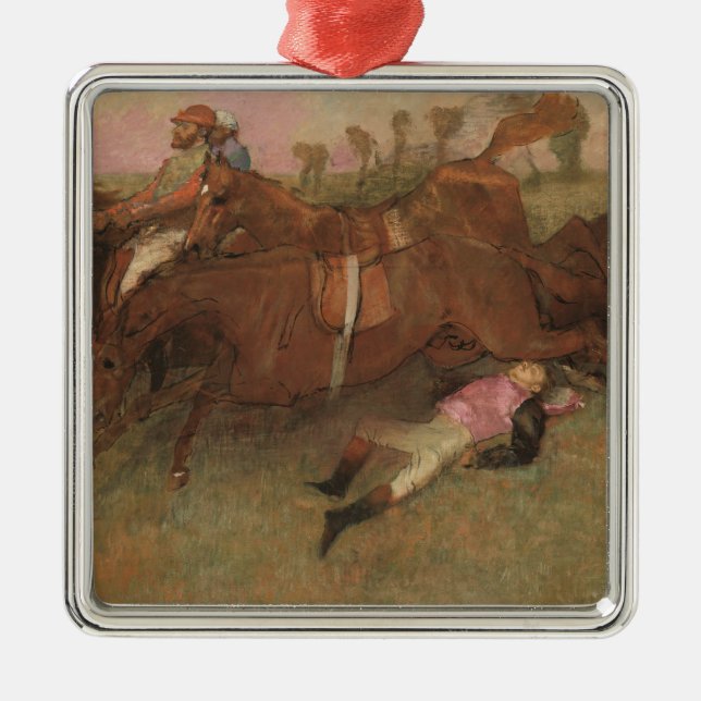 Edgar Degas | Scene from the Steeplechase Metal Tree Decoration (Front)