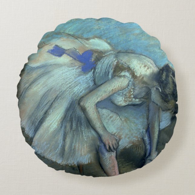 Edgar Degas | Seated Dancer, c.1881-83 Round Cushion (Front)