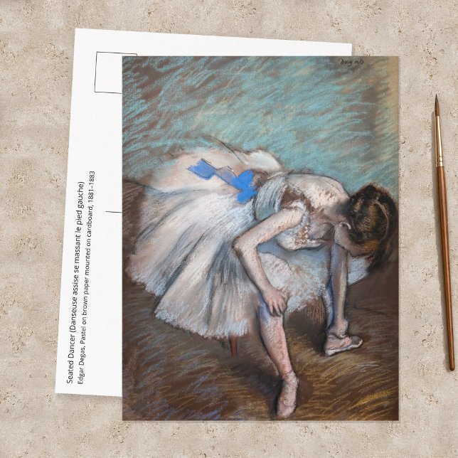 Edgar Degas - Seated Dancer Postcard (Creator Uploaded)