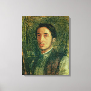 Edgar Degas Self Portrait as a Young Man Canvas Print