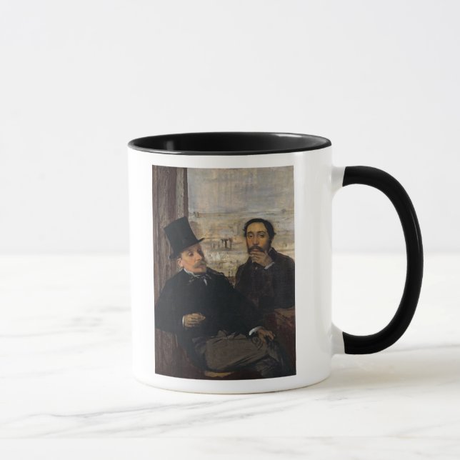 Edgar Degas | Self Portrait w Evariste de Valernes Mug (Right)