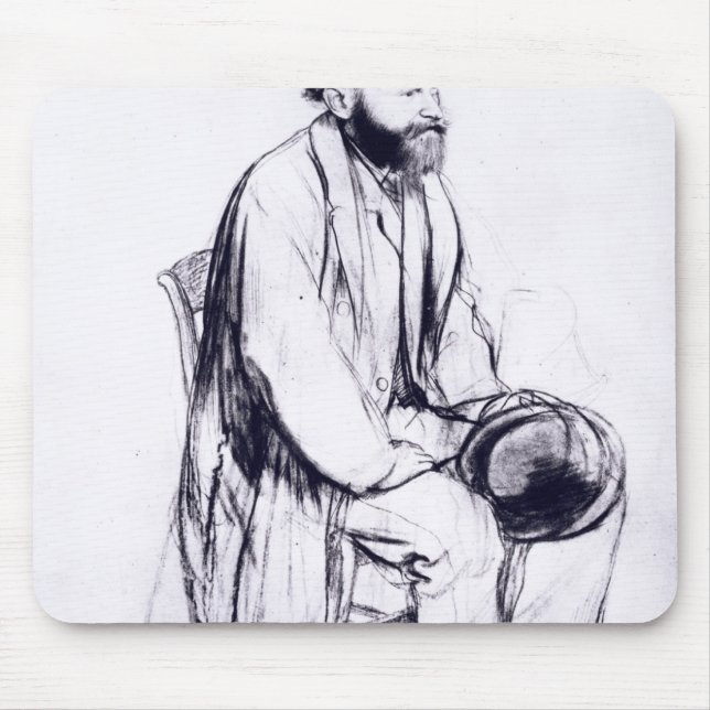 Edgar Degas | Study for a portrait of Manet Mouse Pad (Front)