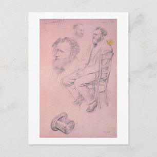 Edgar Degas   Study for Portrait of Edouard Manet Postcard
