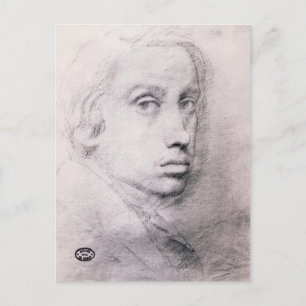 Edgar Degas: Study for the Self Portrait Postcard