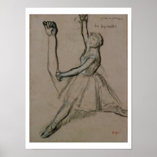 Edgar Degas Study of a Dancer Poster