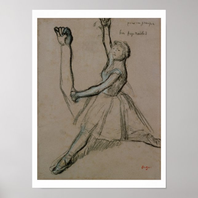Edgar Degas | Study of a Dancer Poster (Front)