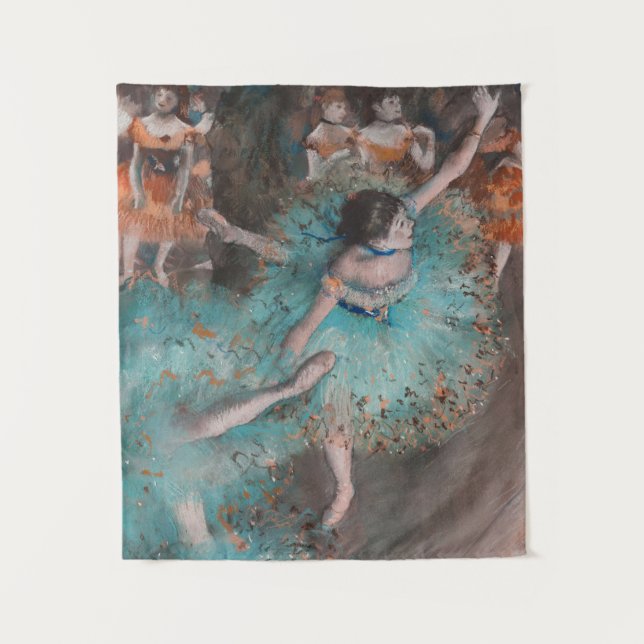Edgar Degas Swaying Dancer Green Dancer Tapestry (Front)