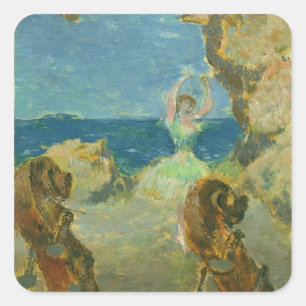 Edgar Degas   The Ballet Dancer, 1891 Square Sticker