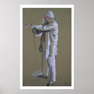 Edgar Degas The Ballet Master, 1875 (pastel) Poster