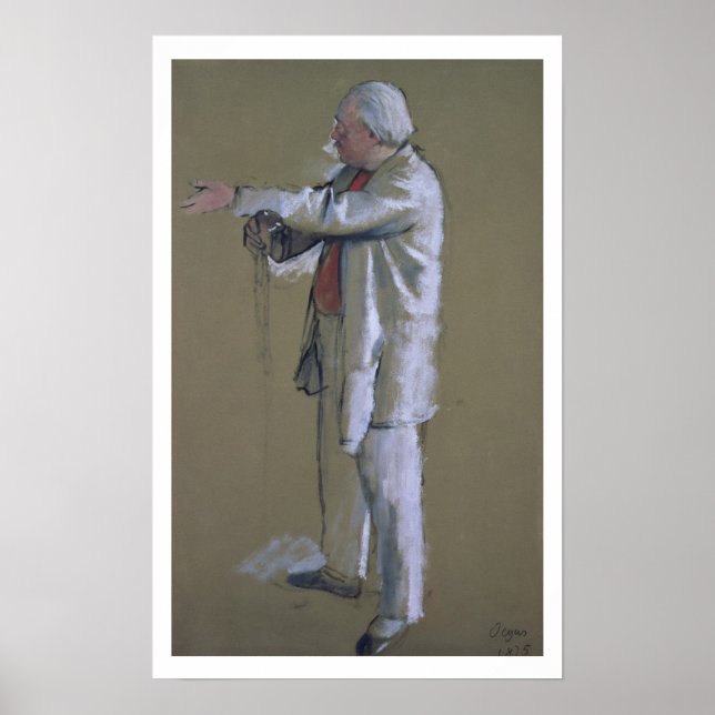 Edgar Degas | The Ballet Master, 1875 (pastel) Poster (Front)