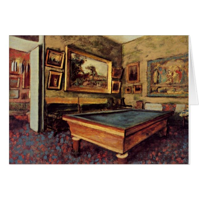 Edgar Degas, The Billiard Room (Front Horizontal)