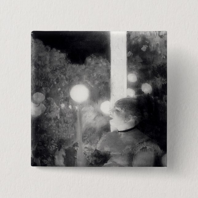 Edgar Degas | The Cafe Concert 15 Cm Square Badge (Front)