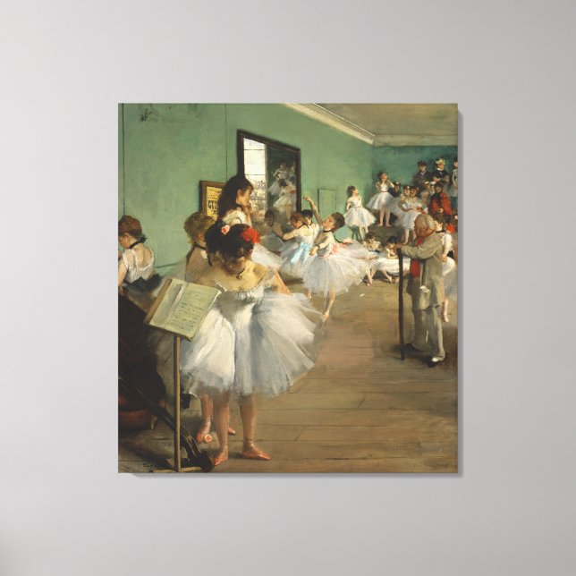 EDGAR DEGAS - The dance class 1874 Canvas Print (Front)