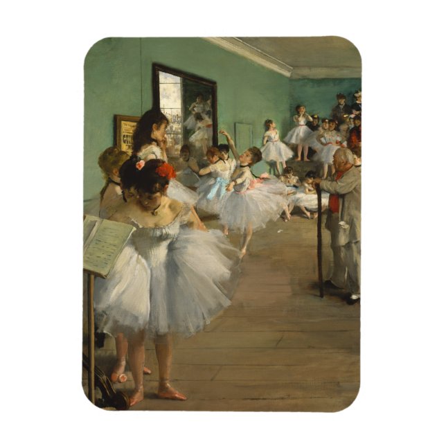 Edgar Degas-The dance class 1874 Magnet (Vertical)
