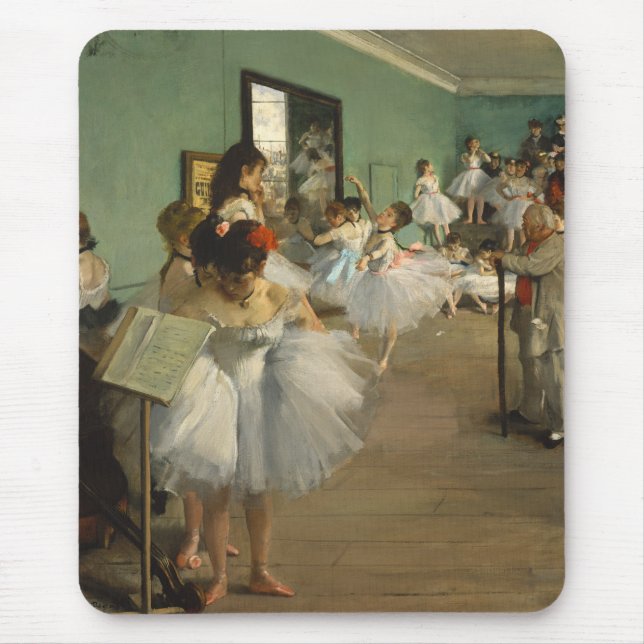 Edgar Degas-The dance class 1874 Mouse Pad (Front)