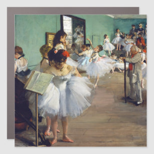 Edgar Degas - The Dance Class Car Magnet