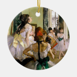 Edgar Degas The Dance Class Ceramic Tree Decoration