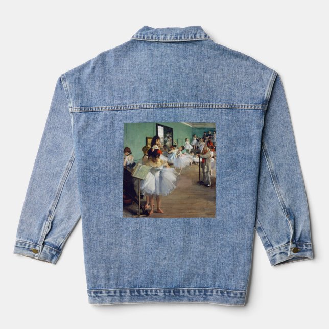Edgar Degas - The Dance Class Denim Jacket (Back)