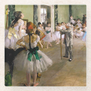 Edgar Degas The Dance Class Glass Coaster